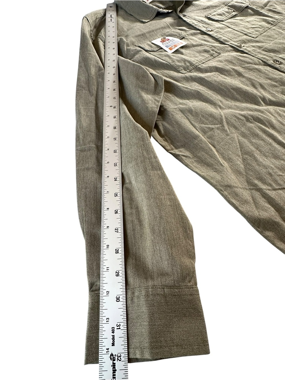 Wrangler Olive Green Long-Sleeve Button-Down Shirt 2XL NWT - Picture 10 of 13
